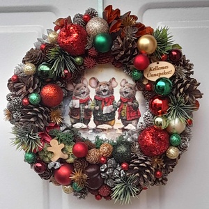 Adventi kopogtató - karácsony - adventi díszek - adventi ajtódísz - Meska.hu