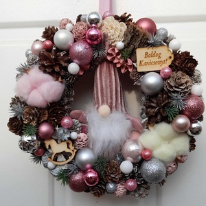 Adventi kopogtató - karácsony - adventi díszek - adventi ajtódísz - Meska.hu