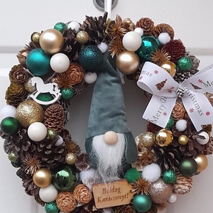 Adventi kopogtató - karácsony - adventi díszek - adventi ajtódísz - Meska.hu