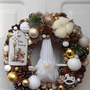 Adventi kopogtató - karácsony - adventi díszek - adventi ajtódísz - Meska.hu