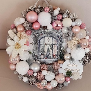 Adventi kopogtató - karácsony - adventi díszek - adventi ajtódísz - Meska.hu