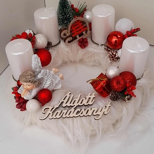 Adventi asztaldísz - karácsony - adventi díszek - adventi asztaldísz - Meska.hu