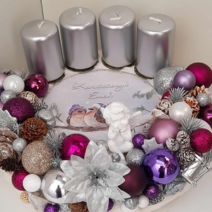 Adventi asztaldísz - karácsony - adventi díszek - adventi asztaldísz - Meska.hu