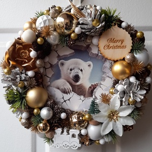 Adventi kopogtató - karácsony - adventi díszek - adventi ajtódísz - Meska.hu