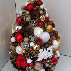 Adventi asztaldísz - karácsonyfa - Meska.hu