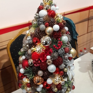 Adventi asztaldísz - karácsonyfa - karácsony - adventi díszek - adventi asztaldísz - Meska.hu