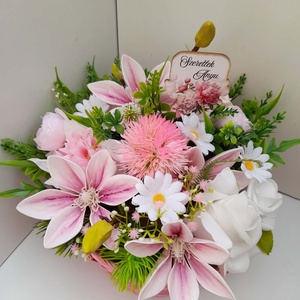 Virágkosár - otthon & életmód - dekoráció - asztal és polc dekoráció - asztaldísz - Meska.hu