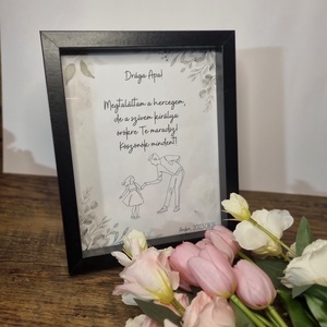 Szülőköszöntő édesapáknak, örömapa ajándék - esküvő - emlék & ajándék - szülőköszöntő ajándék - Meska.hu