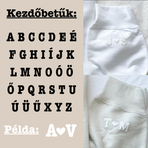 Bride monogramos pulóver - ruha & divat - női ruha - pulóver - Meska.hu