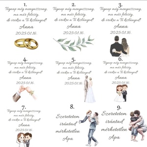 Szülőköszöntő mérőszalag, centi apáknak díszdobozzal - esküvő - emlék & ajándék - szülőköszöntő ajándék - Meska.hu
