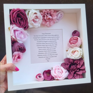 Szülőköszöntő ajándék képkeret egyedi idézettel, Ringló K6, Esküvő, Emlék & Ajándék, Szülőköszöntő ajándék, Decoupage, transzfer és szalvétatechnika, MESKA