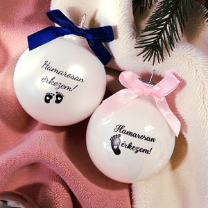 HAMAROSAN ÉRKEZEM ÜVEGGÖMB 7 cm (702gomb) - Meska.hu