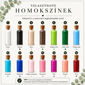 Homoköntő szett, kérhető felirattal (HOM5) - esküvő - esküvői ceremónia - homokceremónia szettek - Meska.hu