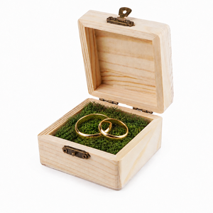 Gyűrűtartó fadoboz gravírozva 8 x 8 cm - esküvő - esküvői ceremónia - gyűrűtartó & gyűrűpárna - Meska.hu