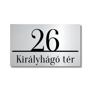 Házszámtábla modern2, Otthon & Életmód, Ház & Kert, Névtábla, Gravírozás, pirográfia, MESKA