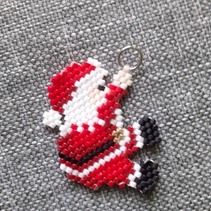 Mikulás - gyöngymedál - ékszer - nyaklánc - medál - Meska.hu