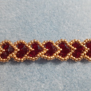 Szívfűzér - gyöngykarkötő - ékszer - karkötő - gyöngyös karkötő - Meska.hu