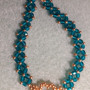 Aranyszív - gyöngykarkötő - ékszer - karkötő - gyöngyös karkötő - Meska.hu