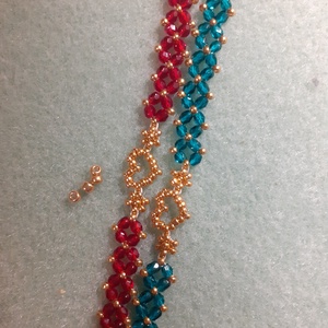 Aranyszív - gyöngykarkötő - ékszer - karkötő - gyöngyös karkötő - Meska.hu