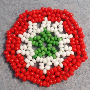 Gyöngykokárda - 6. - ékszer - kitűző és bross - Meska.hu