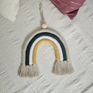 Makramé szivárvány  - Meska.hu