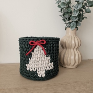 Horgolt kosár  - otthon & életmód - tárolás & rendszerezés - tárolókosár - Meska.hu