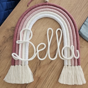 Makramé szivárvány  - Meska.hu