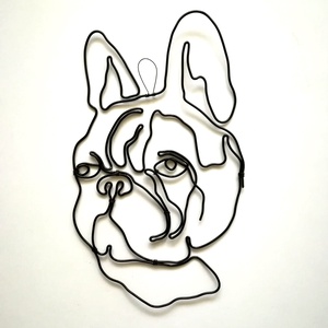 Drót fali dekoráció - francia bulldog -  - Meska.hu
