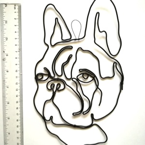 Drót fali dekoráció - francia bulldog -  - Meska.hu
