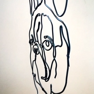 Drót fali dekoráció - francia bulldog -  - Meska.hu