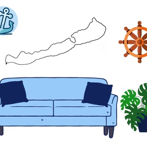 Balatoni körvonal - egyedi méretben - otthon & életmód - dekoráció - dísztárgy - Meska.hu