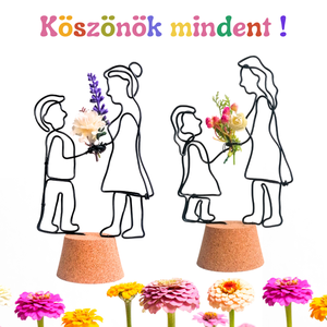 Virágos ballagási búcsúajándék ötlet drótból tanároknak, óvónéniknek, pedagógusoknak, bölcsis néniknek - otthon & lakás - dekoráció - dísztárgy - Meska.hu