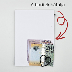 Kreatív, drótból készített pénzátadó esküvőre - Ötletes, személyre szabott nászajándék pénz vagy utalvány átadásához - esküvő - emlék & ajándék - nászajándék - esküvői pénzátadó boríték, kártya - Meska.hu