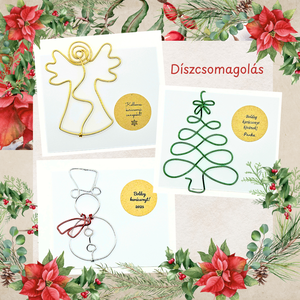 Karácsonyi könyvjelzők drótból - karácsonyfa, hóember, kisangyal - apró ajándékötlet karácsonyra - könyv mellé - könyv & zene - könyvjelző - Meska.hu