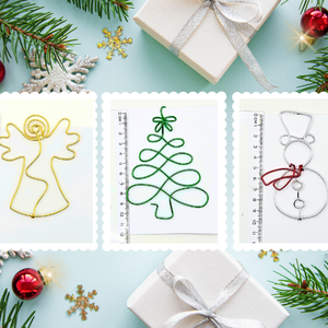 Karácsonyi könyvjelzők drótból - karácsonyfa, hóember, kisangyal - apró ajándékötlet karácsonyra - könyv mellé - könyv & zene - könyvjelző - Meska.hu