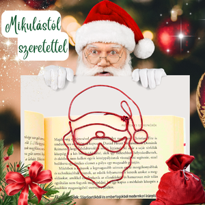 Mikulás / Télapó könyvjelzők drótból -  apró, hasznos ajándékötlet a mikulás zsákba, mikulás csomagba gyerekeknek - Meska.hu