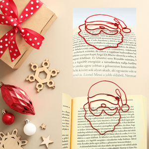 Mikulás / Télapó könyvjelzők drótból -  apró, hasznos ajándékötlet a mikulás zsákba, mikulás csomagba gyerekeknek - könyv & zene - könyvjelző - Meska.hu