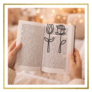 Virágos könyvjelzők drótból - ajándék hölgyeknek, kislányoknak, ovisoknak- Nőnapra szeretettel - Nőnapi tulipán, rózsa - könyv & zene - könyvjelző - Meska.hu