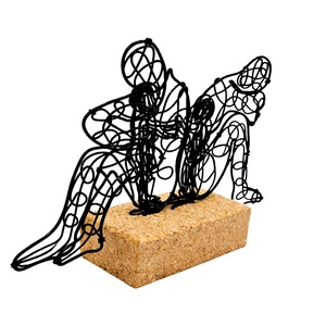 Szeretet-szobor - Szerelem-szobor - Love szobor / Vál / Drótból készített egyedi ajándék és lakásdekoráció - otthon & életmód - dekoráció - dísztárgy - Meska.hu