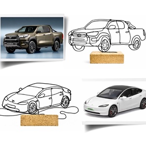 Egyedi szobor drótból fénykép alapján - kreatív ajándékötlet férfiaknak karácsonyra - autó, motor, sport, hobby - Meska.hu
