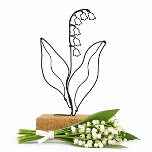 Gyöngyvirág drótból - kézműves lakásdekoráció és maradandó, virágos ajándék anyák napjára, ballagásra, pedagógusnapra, Otthon & Életmód, Virágdekoráció, Virágdíszek, Asztali virágdísz, Mindenmás, MESKA