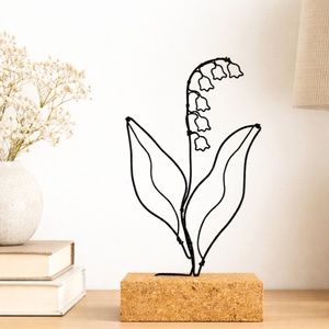 Gyöngyvirág drótból - kézműves lakásdekoráció és maradandó, virágos ajándék anyák napjára, ballagásra, pedagógusnapra - otthon & életmód - virágdekoráció - virágdíszek - asztali virágdísz - Meska.hu