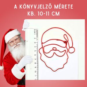 Télapó / Mikulás könyvjelzők drótból - apró ajándékötlet a mikulás zsákba, mikulás csomagba az édesség mellé gyerekeknek - könyv & zene - könyvjelző - Meska.hu