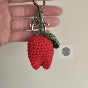 Horgolt tulipán kulcstartó, Táska & Tok, Kulcstartó & Táskadísz, Kulcstartó, Horgolás, Varrás, MESKA