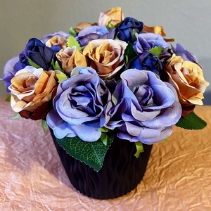 Rózsás kaspó, Otthon & Életmód, Dekoráció, Virágdísz és tartó, Csokor & Virágdísz, , MESKA