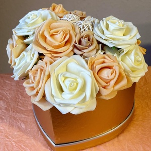 Rózsabox , Otthon & Életmód, Dekoráció, Virágdísz és tartó, Csokor & Virágdísz, Virágkötés, MESKA