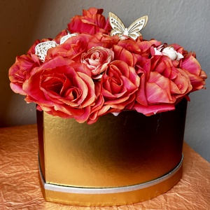 Rózsabox , Otthon & Életmód, Dekoráció, Virágdísz és tartó, Csokor & Virágdísz, , MESKA