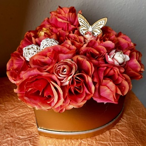 Rózsabox  - otthon & életmód - dekoráció - virágdísz és tartó - csokor & virágdísz - Meska.hu