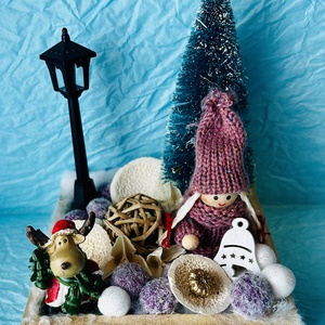 Manó kislány , Karácsony, Karácsonyi lakásdekoráció, Karácsonyi lakásdíszek, , MESKA