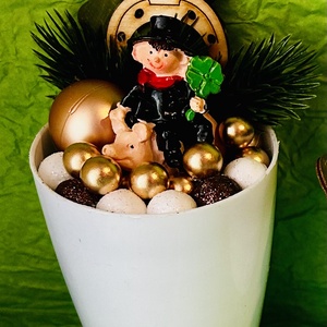 Újévi szerencse hozó , Karácsony, Karácsonyi lakásdekoráció, Ünnepi asztaldekoráció, , MESKA